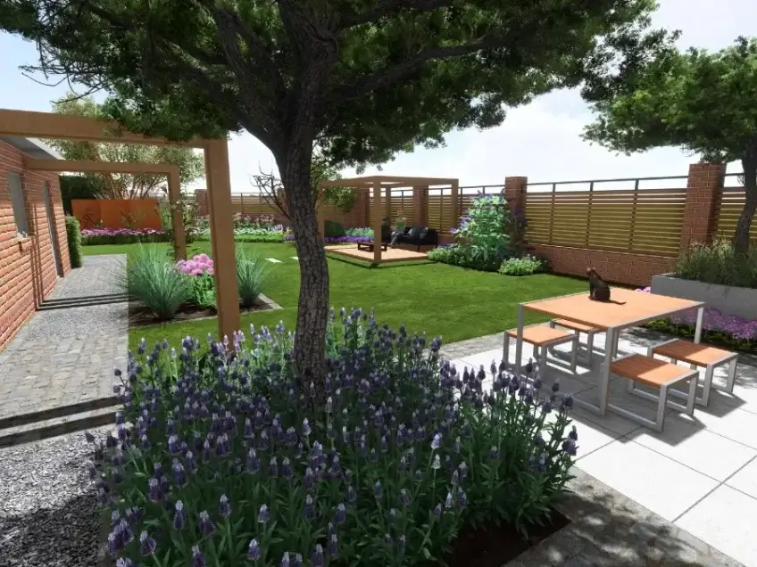 Tuinontwerp regio Halsteren - Hoveniers bedrijf M. van Oorschot