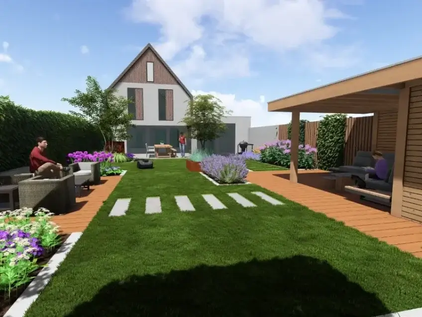 Tuinontwerp regio Effen - Hoveniers bedrijf M. van Oorschot